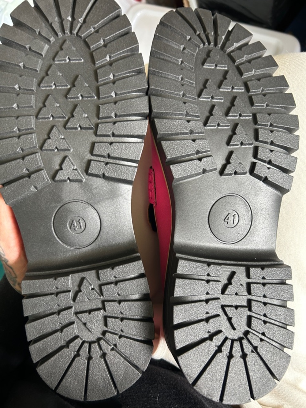 Women's Pink Slip-On Loafers - Classic Penny Loafer Style - Picture 6 of 6